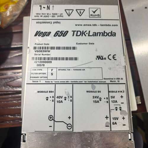 {议价}TDK-Lambda Vega 650 T V6083WW