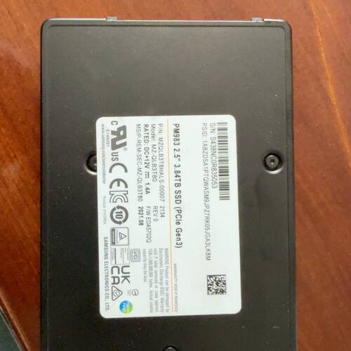 可维修Samsung/三星 PM983 3.84T U.2/M.询价