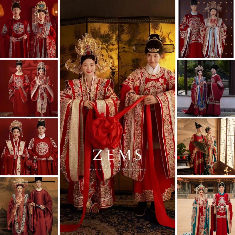 出租汉服婚服新娘高档奢华重工