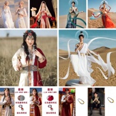 出租异域风男女苗族藏族少数民族敦煌飞天舞蹈演出服旅拍新款 租赁