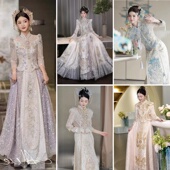 出租新娘婚礼秀禾服龙凤褂褂皇高端婚服新款 大气高级显瘦出阁服租