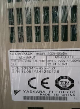 安川驱动器SGDM-50ADA 5KW议价