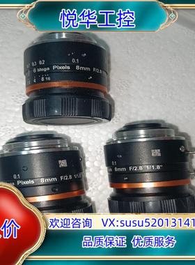 原装6 mega pixels 8mm镜头F/2.8  1/1.议