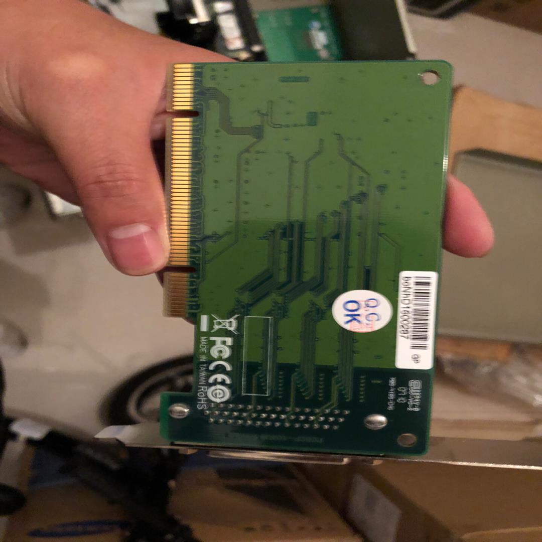 MOXA CP-104UL RS232 V2多串口卡带接口线