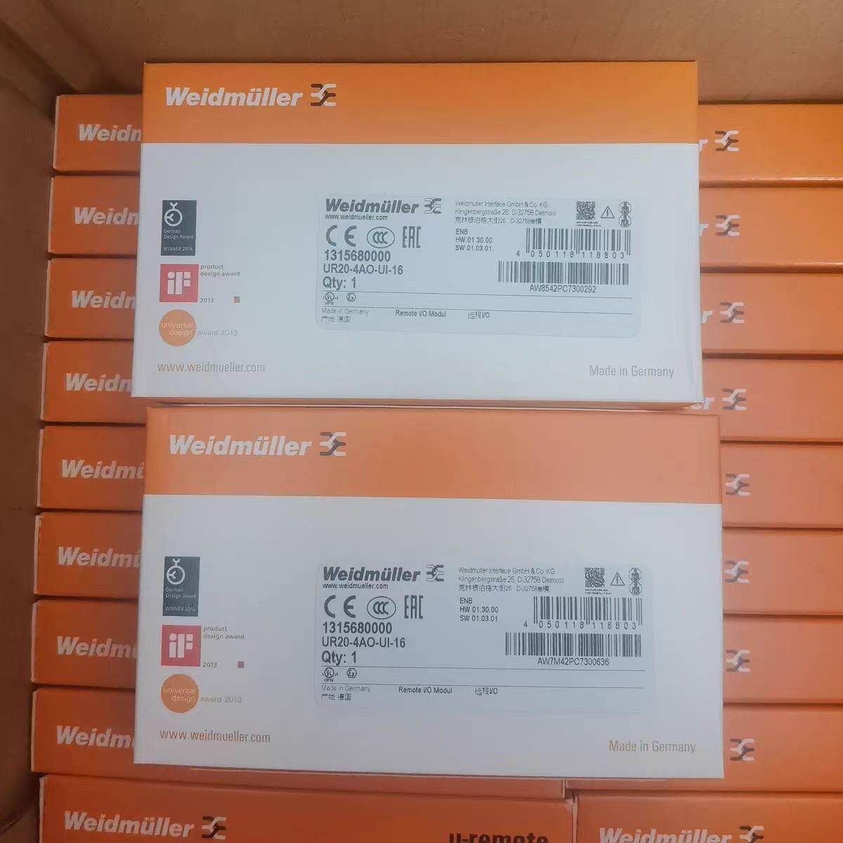 现货促销全新原装魏德米勒UR20-4AO-UI-16 131