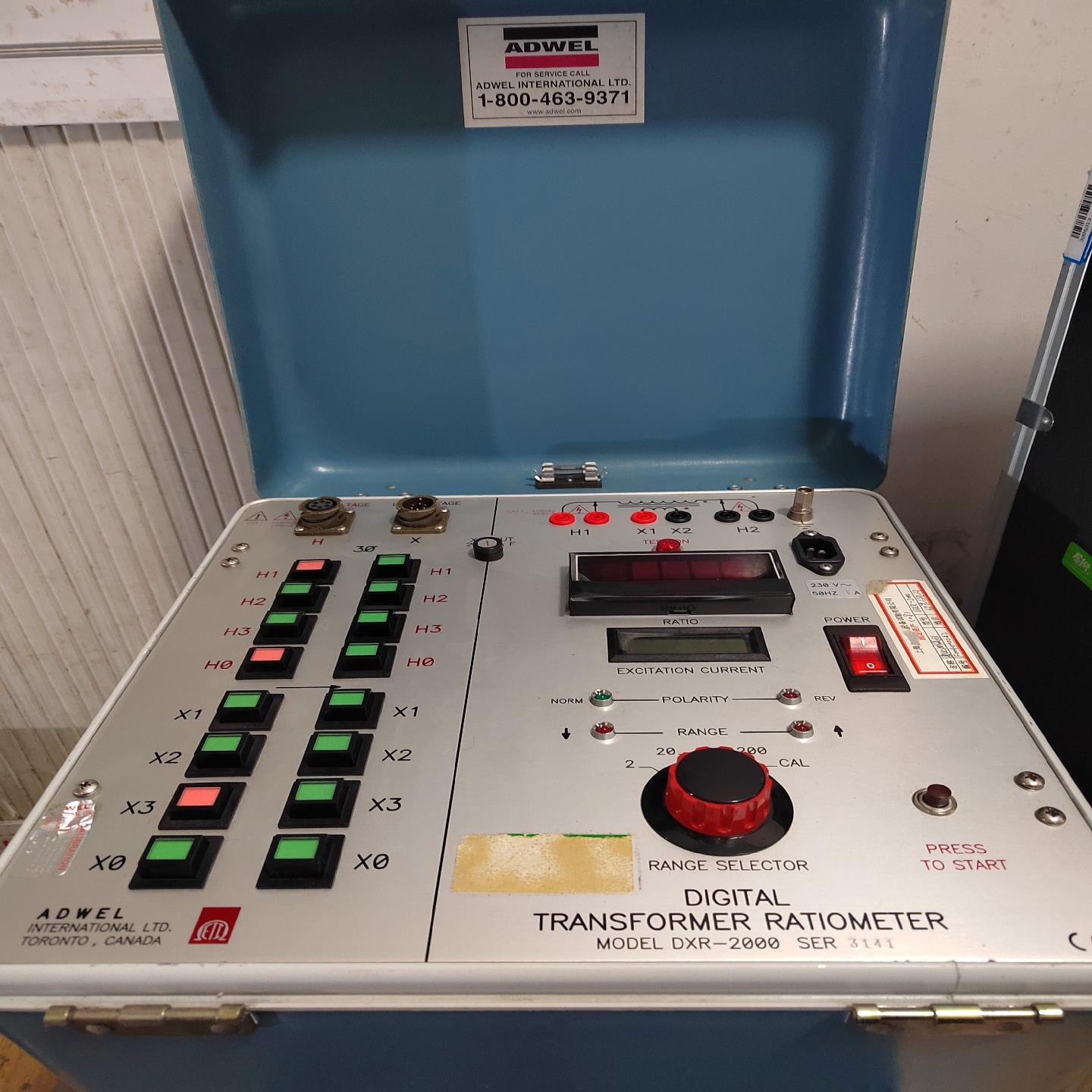 {雅致机械商行}ADWEL加拿大 变比电桥型号DXR-2000实物