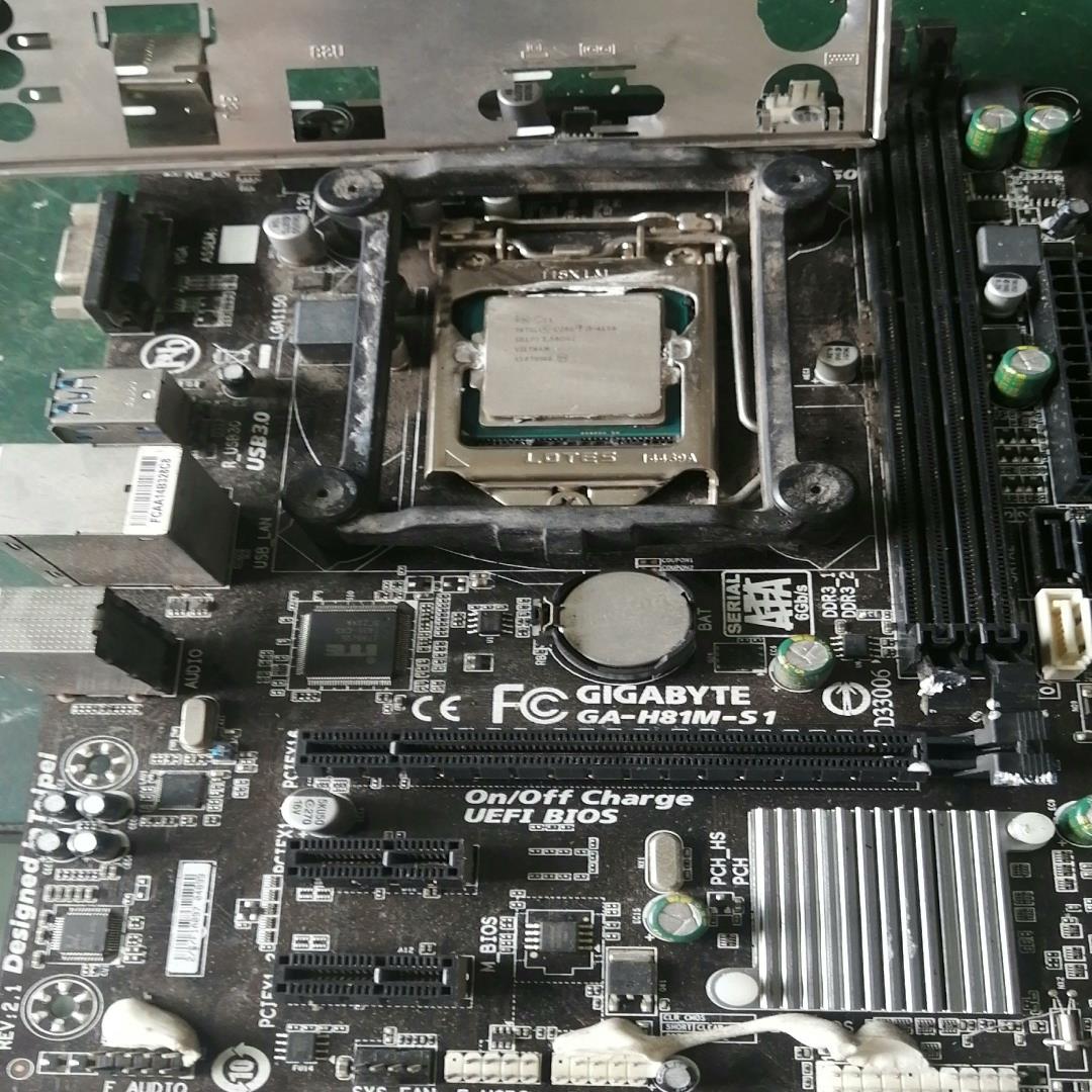 -h81m-s1主板 带挡板 加3 4150cpu图片