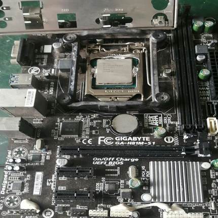 -h81m-s1主板 带挡板 加3 4150cpu