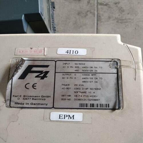 （设备配件）拆机科比F4,380-15kw一台，实物拍摄，成