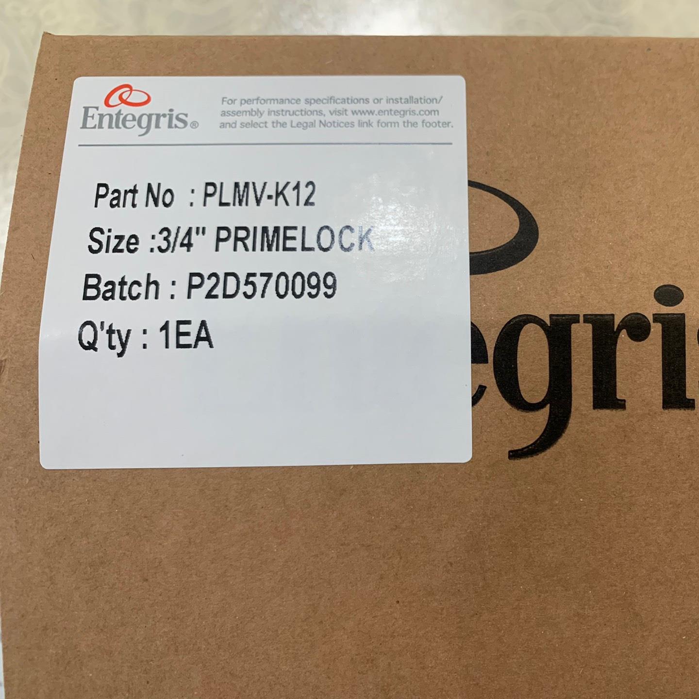 英特格3/4寸PFA手动阀PLMV- K12