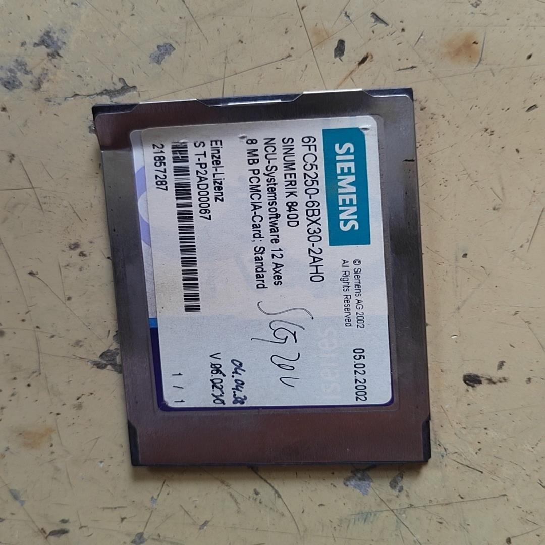 （设备配件）西门子840D卡，6FC5250-6BX30-2AH0，实物