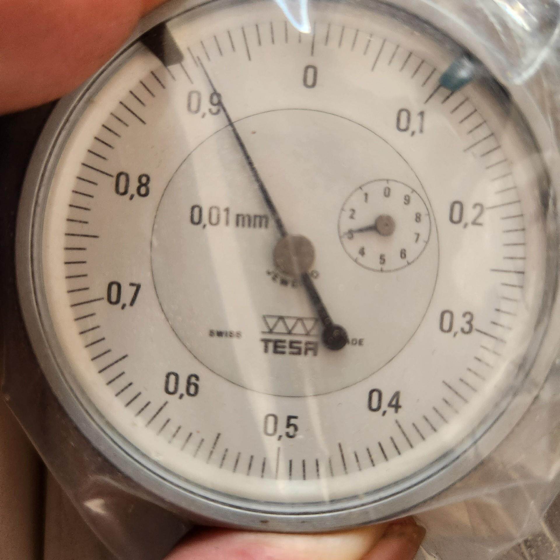 闲置老货瑞士原装TESA百分表纯新未拆封其中有一块放的太久了