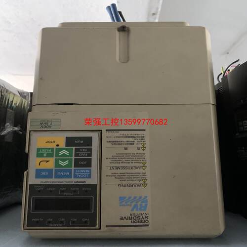 【荣强工控】欧姆龙变频器3G3RV-A4075-ZV1 7.5kw 拆机