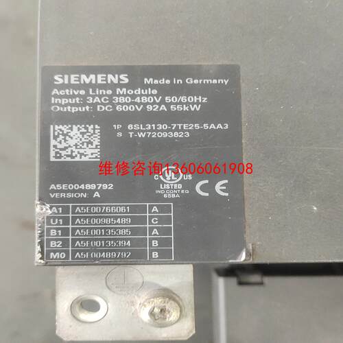（请询价）6SL3130－7TE25－5AA355KW电源实图有议价