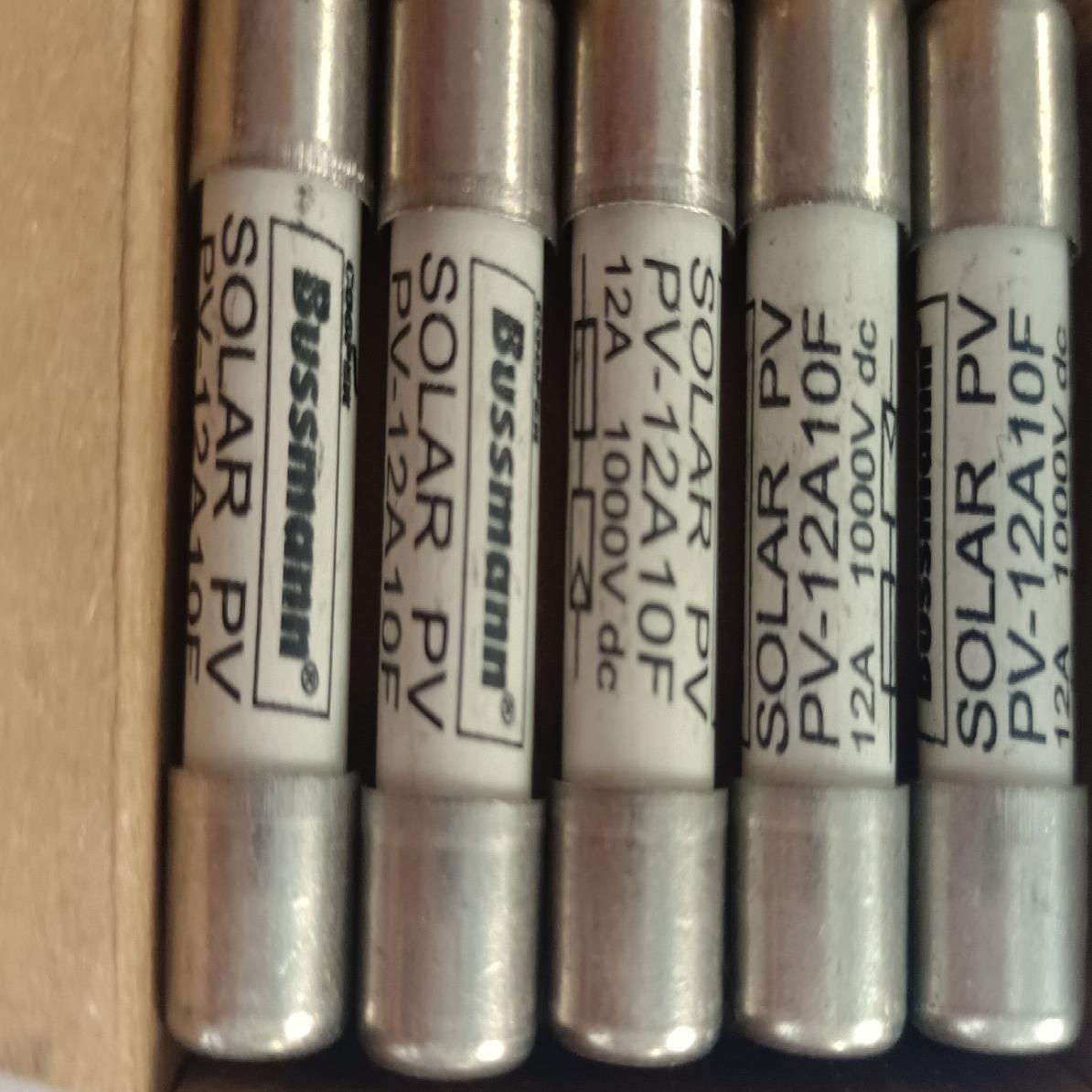 也士曼BusSMann熔断器PV一12A10F，底座，10个