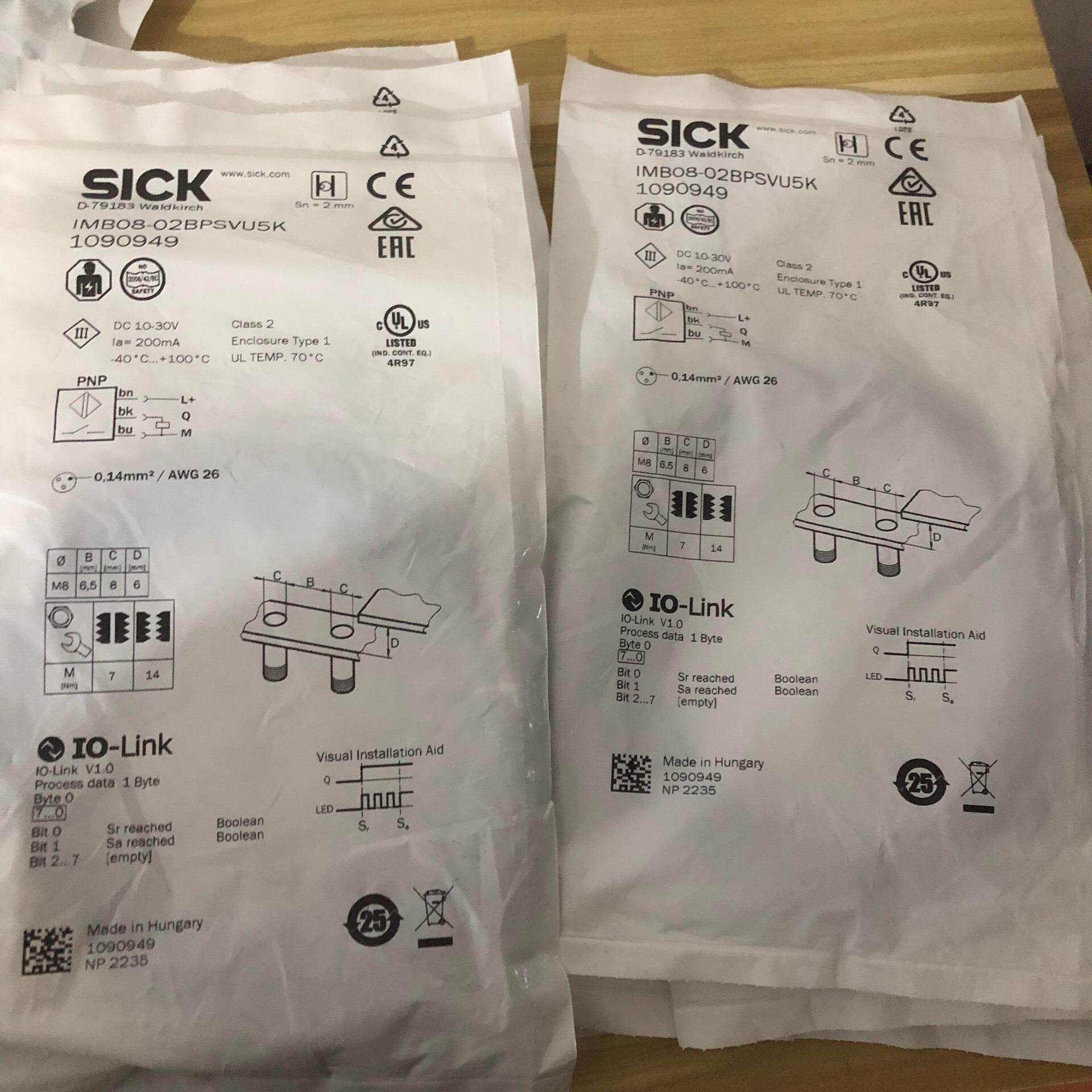 IMB08-02BPSVU5K，1090949，西克传感器，