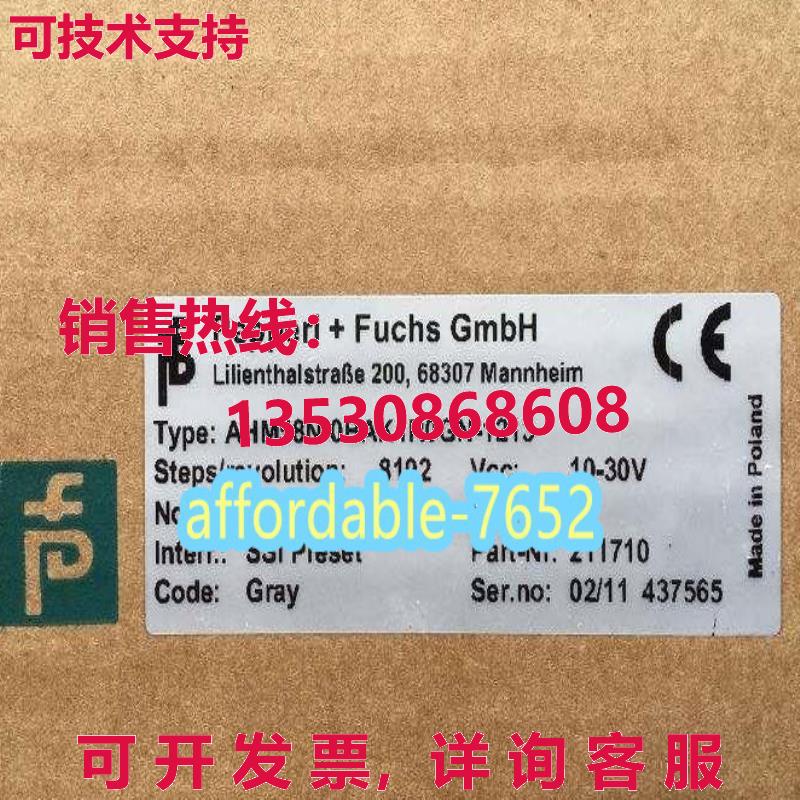 原装供应p+f 编码器 AHM58N-0BAK1R0GN-1213