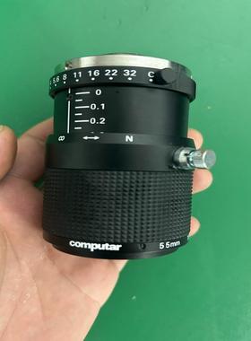 computar 55MM 500万工业视觉镜头，实物照