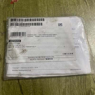 （设备配件）西门子plc 1515sp配件。A5E40719124，