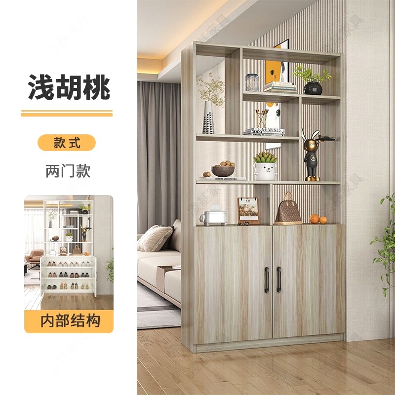 简约现代客厅屏风隔断柜进门玄关柜双面门厅柜鞋柜家用书柜收纳柜