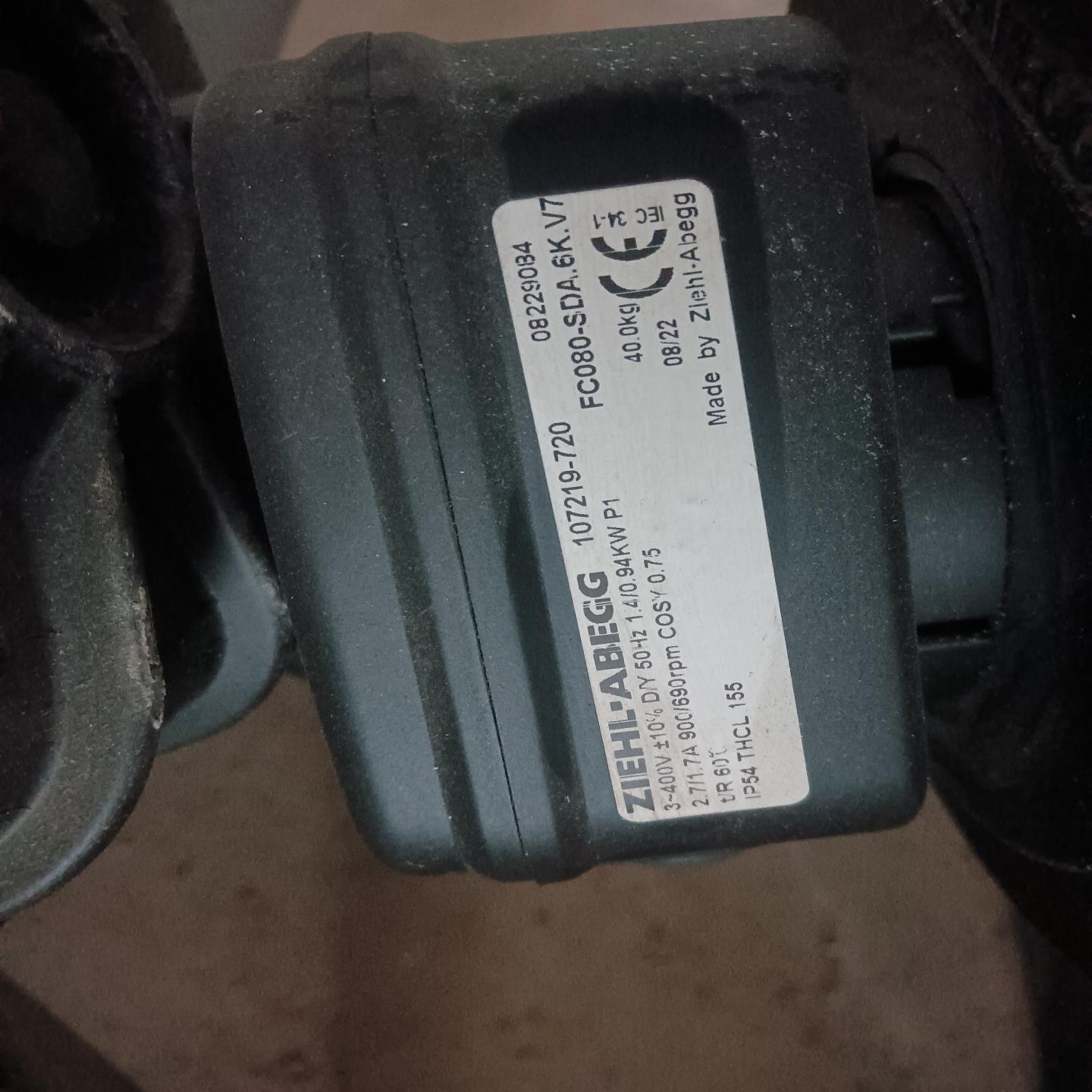 全新ZIEHL-ABEGG风机FC080-SDA.6K.V7