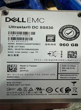 （设备配件）DELL EMC SS530  960G SAS   WUS