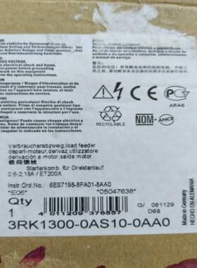 3RK1300-0AS10-0AA0 过载荷馈线 程剩下没用议价