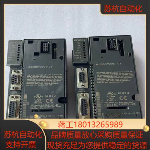 GE CPU模块 IC200CPU001-GJ共两块功能