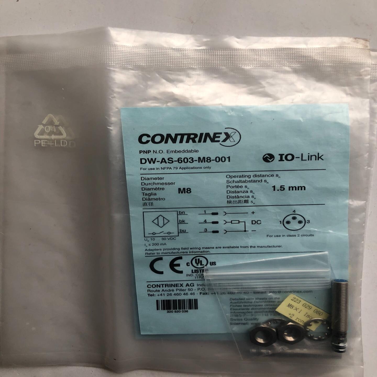 DW-AS-523-M8-001 科瑞 CONTRINEX