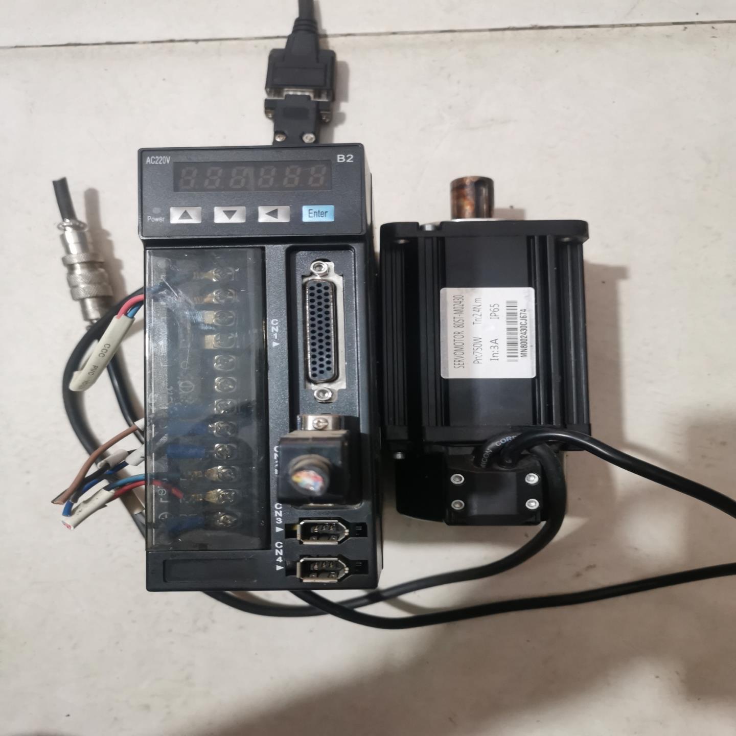 M0DEL，驱动器型号，15B2075A，750W，电机型号