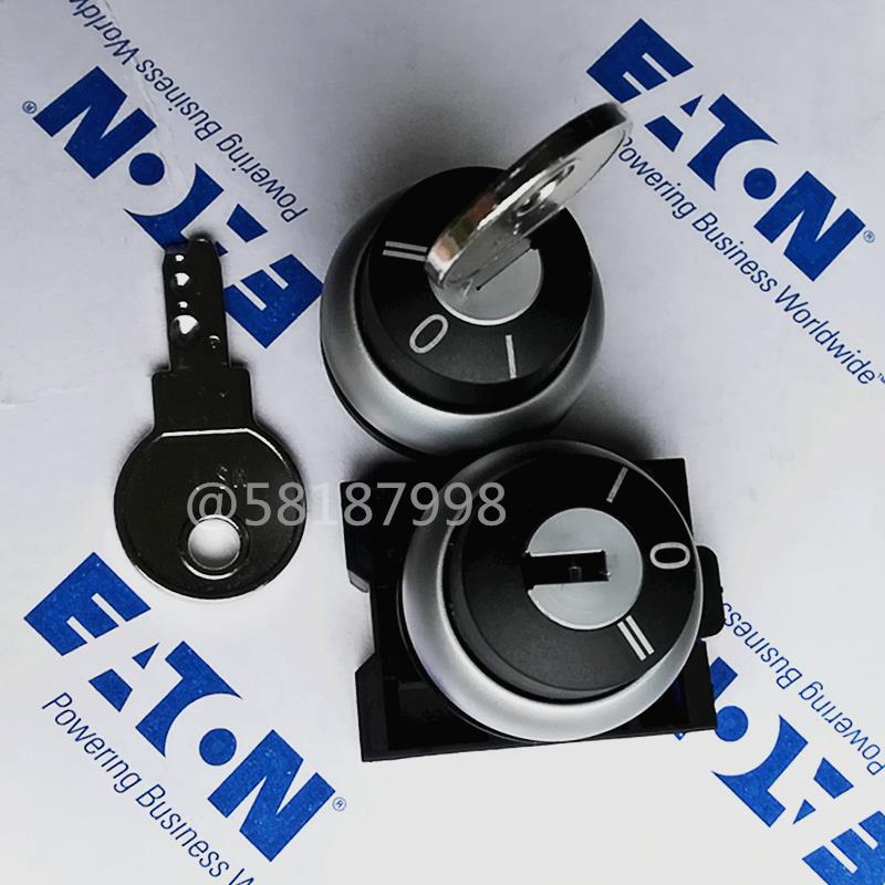 M22-WS/K01 二位钥匙自复位开关常闭辅助组合EATON