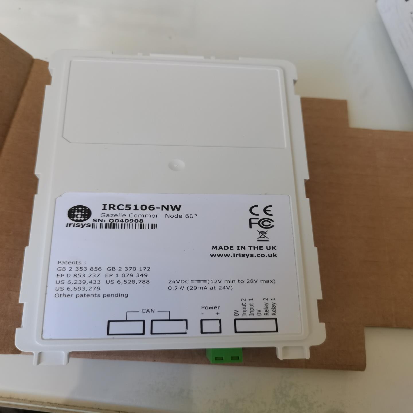 （设备配件）英国Irisys人流计数器 IRC5106-NW 库存余货，