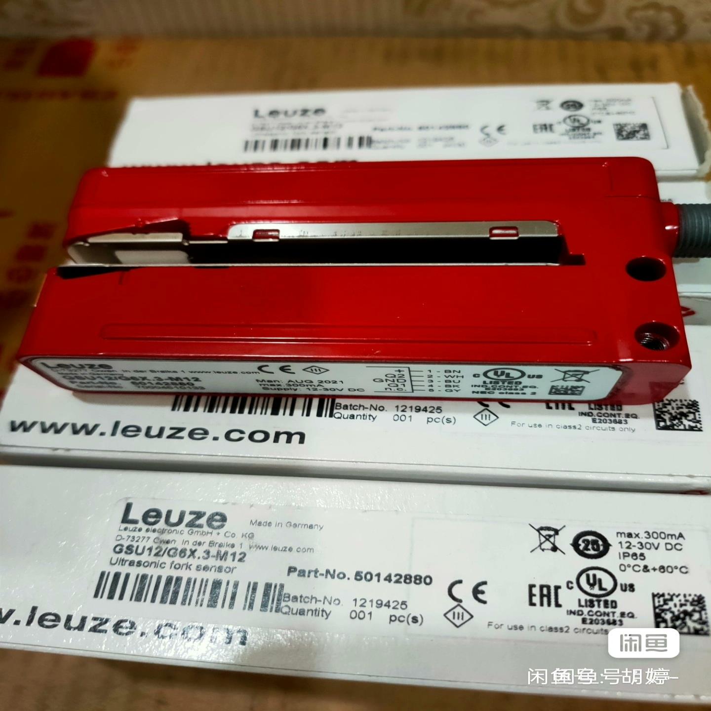 劳易测GSU12/G6X·3-M12检测透明膜传感器，全新原