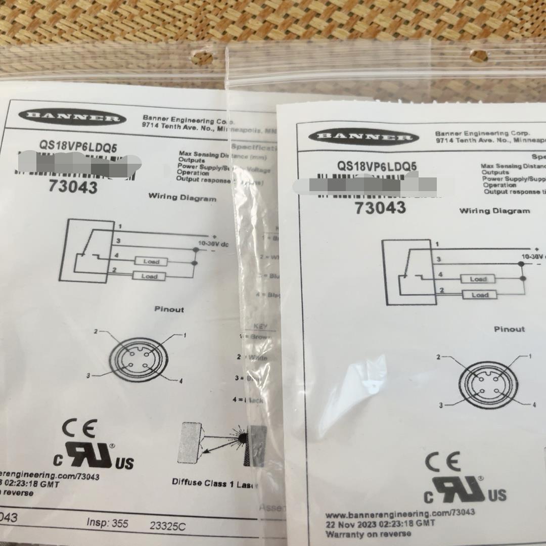 Banner光电开关QS18VP6LDQ5