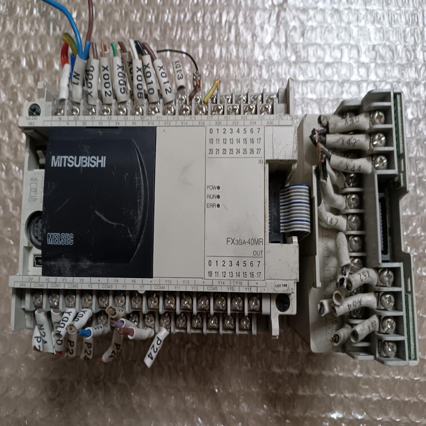 FX3GA-40MR-CM,扩展模块FX2N-16EX，