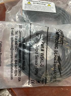 现货全新原装COMPACT气缸磁性开关WSKL-3