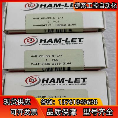 HAM-LET H-810M-SS-N-1/4球阀，17