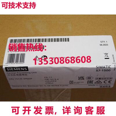 原装供应6ES7517-3FP00-0AB0 Siemens CPU 1517F-3 6ES7 517-3FP0