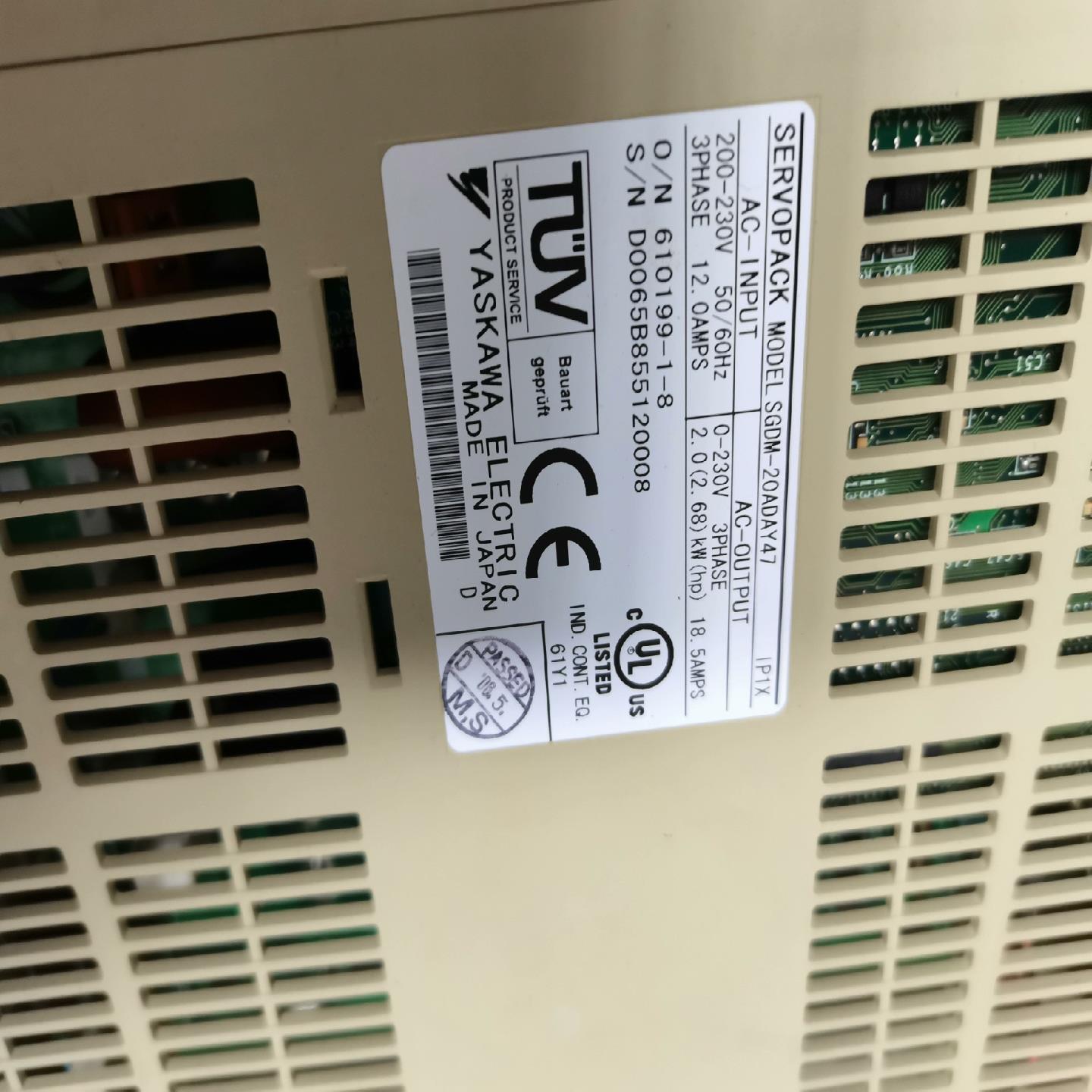 （设备配件）安川驱动器SGDM-20ADAY47 成色好 功能包好