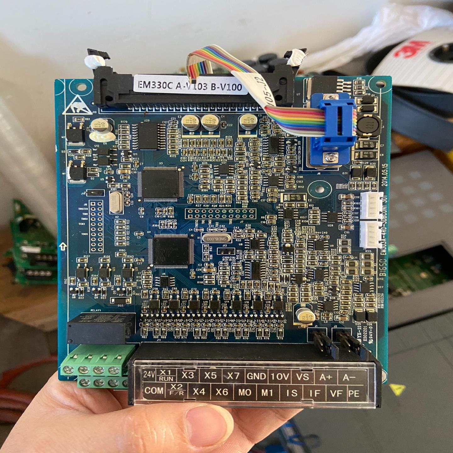 EM330C-037-3C0N1正弦变频器主板，变频器拆(崽崽配件）