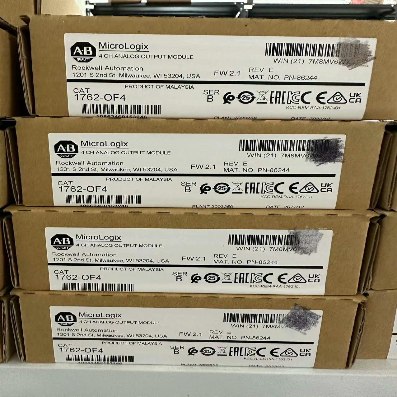 AB罗克韦尔模块 1762-OF4全新原装正品现货，实采联系