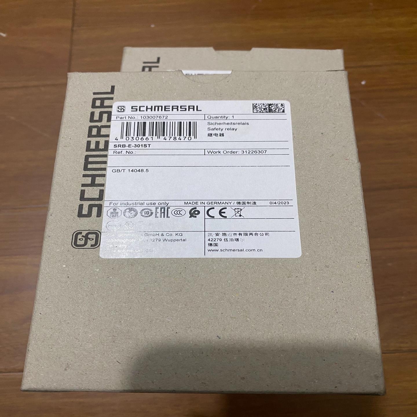 全新施迈赛安全继电器SRB-E-301ST,德国原装