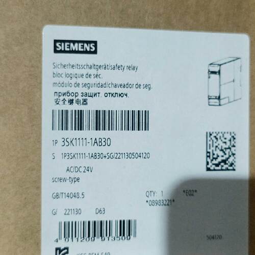 （设备配件）安全SK1111- AB30开关设备313SIRIUS继电器