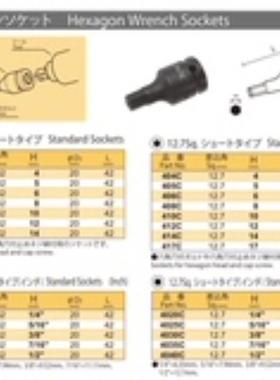 NAC長堀工業 套筒 404C/405C/406C/408C/410C/412C/414C/417C