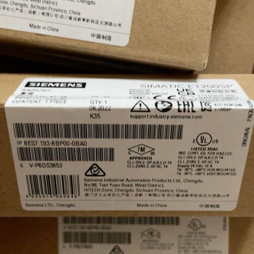 【工控自动化】S7193-6BP00-0BA0ET200SP底座议价