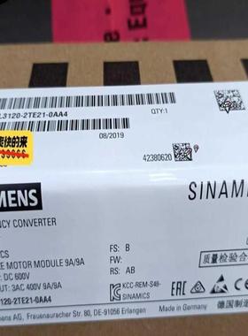 6SL3120-2TE21-0AA4 双轴9A驱动器议价