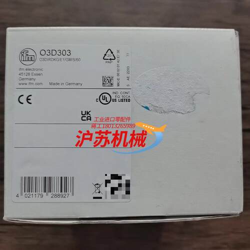 全新原装正品 IFM易福门 O3D303  3D成像系统实