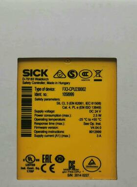 FX3-CPU230002货号1058999 版本V4.04