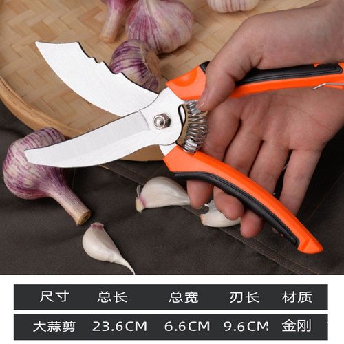 德国大蒜专用剪刀剪蒜头铡刀剪蒜神器电动切蒜根胡园林剪果的剪子