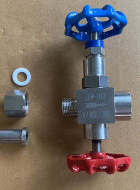 304 316压力表三通阀 J19W-160P 不锈钢针型阀 截止阀 M20*1.5-14